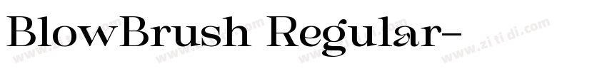 BlowBrush Regular字体转换